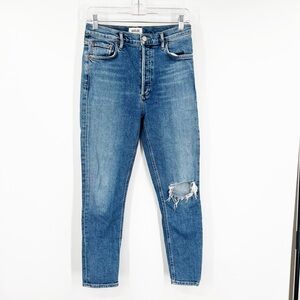 AGOLDE Nico High Rise Slim Jeans Button Fly
